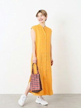 Fujiwara Shokoさん（レディース・162cm）の春コーディネート