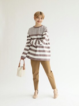 Fujiwara Shokoさん（レディース・162cm）の春コーディネート