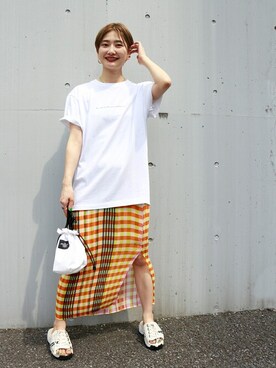 Fujiwara Shokoさん(レディース・162cm)の春コーディネート