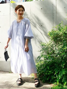 Fujiwara Shokoさん(レディース・162cm)の夏コーディネート