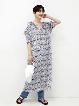 「大人リラックス」｜Fujiwara Shokoさん（レディース・162cm）の春コーディネート
