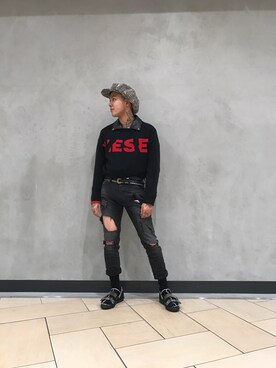 「テラスモール湘南」｜「アイテム（シューズ）」を使った、SHOMAさん（メンズ・172cm）の冬コーディネート