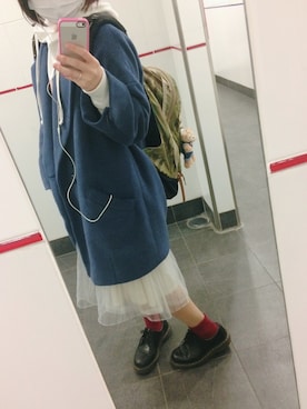 「マーチン女子」｜「アイテム（その他アウター）」を使った、こっちゃんさん（レディース・151cm）の冬コーディネート