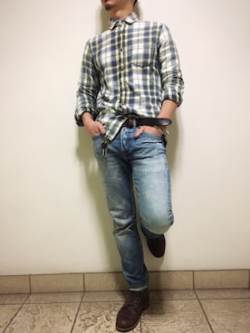 「ドラフトリーバイス」｜taikingさん（メンズ・173cm）の冬コーディネート