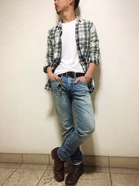「ドラフトリーバイス」｜「アイテム（アクセサリー）」を使った、taikingさん（メンズ・173cm）の冬コーディネート