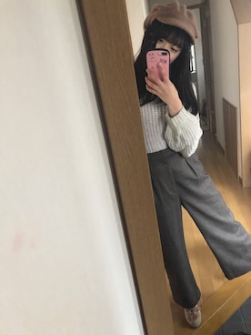 「Lattice（Lattice）のアイテム（キャスケット）」を使った、ヒカルさん（レディース・163cm）の冬コーディネート