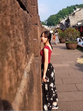 「VANS（バンズ）のアイテム（アクセサリー）」を使った、朱大大niceさん（レディース・158cm）の夏コーディネート