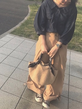 「w closet」｜「アイテム（デニムジャケット）」を使った、ほりちゃんさん（レディース・154cm）の冬コーディネート