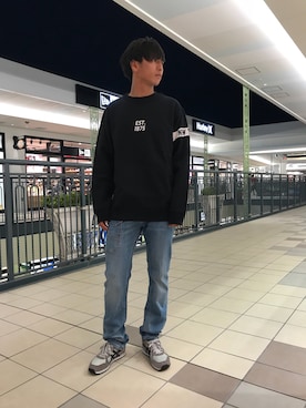 「TYPE BLUE（タイプブルー）のアイテム（パンツ）」を使った、yutaさん（メンズ・174cm）の秋コーディネート