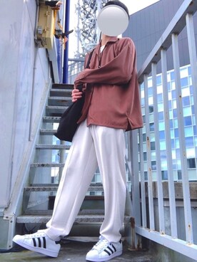 「BLACK LABEL CRESTBRIDGE（ブラックレーベル・クレストブリッジ）のアイテム（Tシャツ/カットソー）」を使った、shuさん（メンズ・166cm）の春コーディネート
