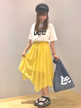 「Lee（リー）のアイテム（バッグ）」を使った、なつみさん（レディース・164cm）の春コーディネート