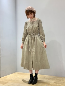 冬もワンピースコーデ なつみ Earth Music Ecology のお気に入りフォルダ Wear