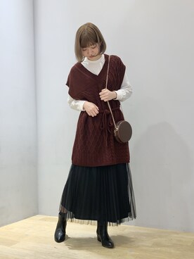 なつみさん（レディース・164cm）の冬コーディネート