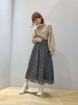 なつみさん（レディース・164cm）の春コーディネート