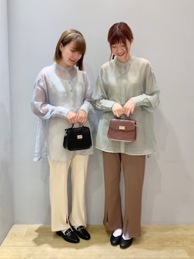 「earth music&ecology（アースミュージックアンドエコロジー）のORiental TRaffic ビットローファー●＊（ローファー）」を使った、なつみさん（レディース・164cm）の夏コーディネート