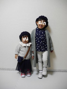 「アイテム（インテリア）」を使った、*𝐧𝐚𝐫𝐲𝐮* さん（キッズ・100cm）の冬コーディネート