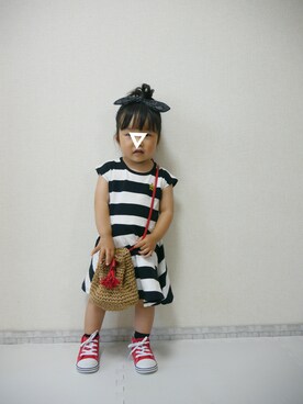 *𝐧𝐚𝐫𝐲𝐮* さん（キッズ・80cm）の夏コーディネート