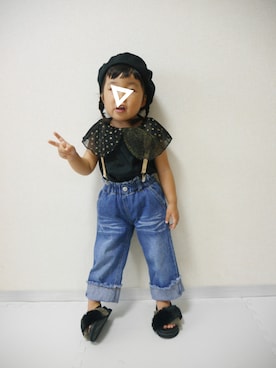 *𝐧𝐚𝐫𝐲𝐮* さん（キッズ・90cm）の秋コーディネート