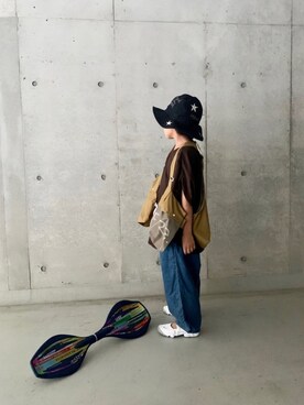「こども ビームス（コドモビームス）のアイテム（ベスト）」を使った、*𝐧𝐚𝐫𝐲𝐮* さん（キッズ・120cm）の夏コーディネート