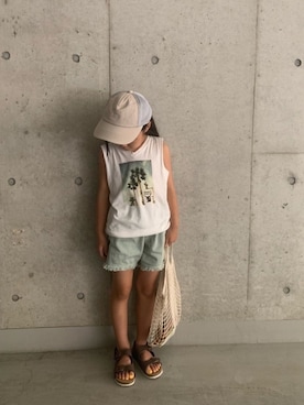 *𝐧𝐚𝐫𝐲𝐮* さん(キッズ・110cm)の夏コーディネート