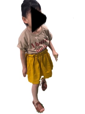 「アイテム（スカート）」を使った、にょんさん（キッズ・100cm）の夏コーディネート