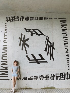 「BELLE（ベル）のアイテム」を使った、小白鸽子さん（レディース・153cm）の秋コーディネート