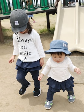 碧花*瑚花さん(キッズ・90cm)の春コーディネート