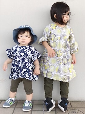 碧花*瑚花さん(キッズ・90cm)の春コーディネート