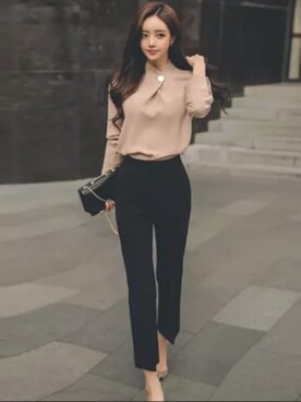 「アイテム（つなぎ/オールインワン、その他）」を使った、ayakaさん（レディース・159cm）の春コーディネート