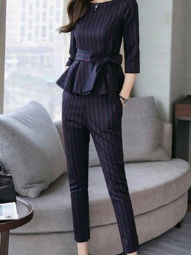 「アイテム（つなぎ/オールインワン、その他）」を使った、ayakaさん（レディース・159cm）の春コーディネート
