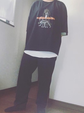 「harapeco（ハラペコ）のアイテム」を使った、Hzさん（レディース・156cm）の夏コーディネート