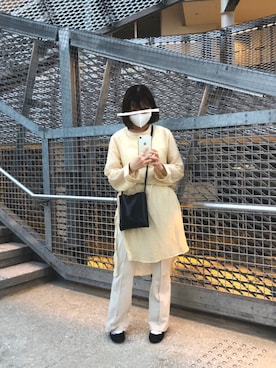 「Kastane（カスタネ）のアイテム（チュニック）」を使った、okuさん（レディース・155cm）の秋コーディネート