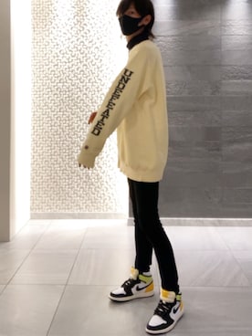 「BTS」｜「アイテム（スウェット）」を使った、hironegi1241さん（メンズ・184cm）の冬コーディネート