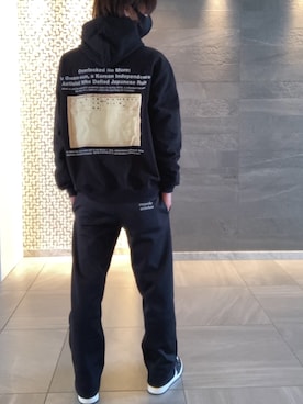 「韓国好きな人と繋がりたい」｜「アイテム（スウェットパンツ）」を使った、hironegi1241さん（メンズ・184cm）の冬コーディネート