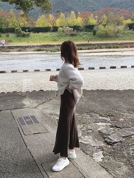 Rさん（レディース・161cm）の秋コーディネート