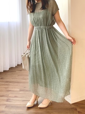 「ketty（ケティ）のアイテム（ワンピース）」を使った、minoさん（レディース・159cm）の夏コーディネート