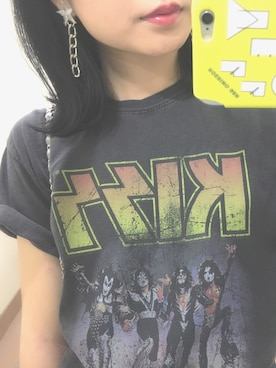「外はねヘアー」｜k a h oさん（レディース・159cm）の春コーディネート