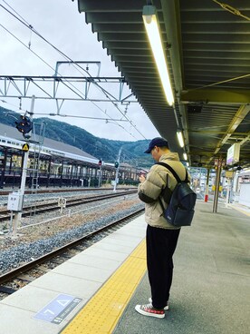 「JOURNAL STANDARD relume（ジャーナルスタンダード　レリューム）のアイテム（帽子）」を使った、jc666さん（メンズ・187cm）の冬コーディネート