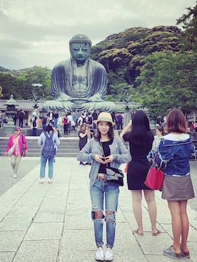 Joy Wangさん(レディース・156cm)の春コーディネート