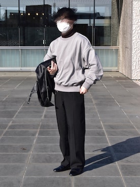 「yoke」｜「アイテム（ブルゾン）」を使った、zenさん（メンズ・167cm）の冬コーディネート