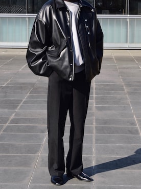 「yoke」｜「アイテム（ブルゾン）」を使った、zenさん（メンズ・167cm）の春コーディネート