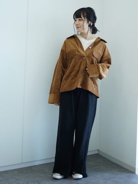 「SEVENDAYS=SUNDAY（セブンデイズサンデイ）のアイテム（ブルゾン）」を使った、ユナさん（レディース・155cm）の秋コーディネート