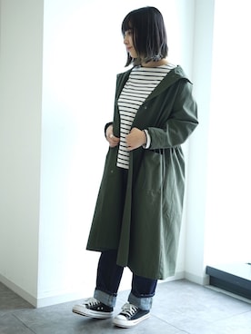 「SEVENDAYS=SUNDAY（セブンデイズサンデイ）のアイテム（ブルゾン）」を使った、ユナさん（レディース・155cm）の秋コーディネート