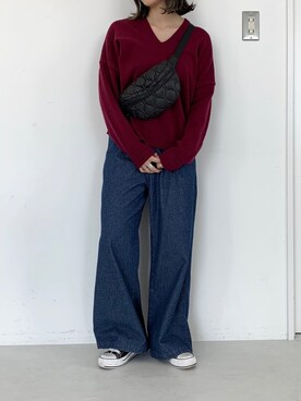 「プチプラミックス」｜ユナさん（レディース・155cm）の秋コーディネート