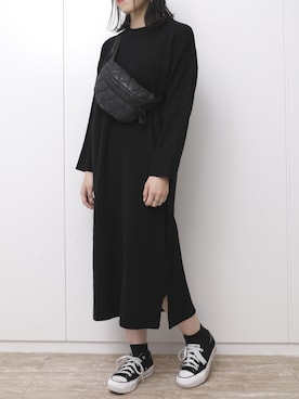 「SEVENDAYS=SUNDAY（セブンデイズサンデイ）のアイテム（ワンピース/ドレス）」を使った、ユナさん（レディース・155cm）の冬コーディネート