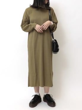 「SEVENDAYS=SUNDAY（セブンデイズサンデイ）のアイテム（ワンピース/ドレス）」を使った、ユナさん（レディース・155cm）の冬コーディネート