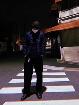 「ikka（イッカ）のアイテム（その他アウター）」を使った、ピンポンさん（メンズ・182cm）の秋コーディネート