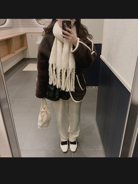 「くまコーデ」｜なーさんさん（レディース・153cm）の冬コーディネート
