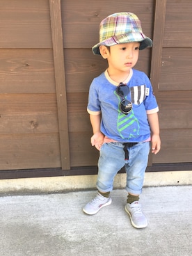 「MoL（モル）のアイテム」を使った、nakanakanaaaさん（キッズ・90cm）の春コーディネート