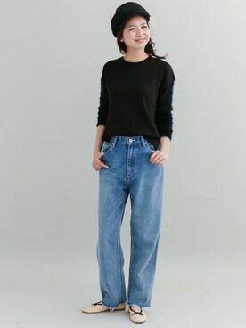 「URBAN RESEARCH Sonny Label（アーバンリサーチサニーレーベル）のアイテム（キャスケット）」を使った、kurataniさん（レディース・165cm）の冬コーディネート